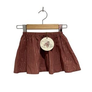 KONGES SLOJD Stylish Ginger Blush Kids Skirt - 12-18m *flexible